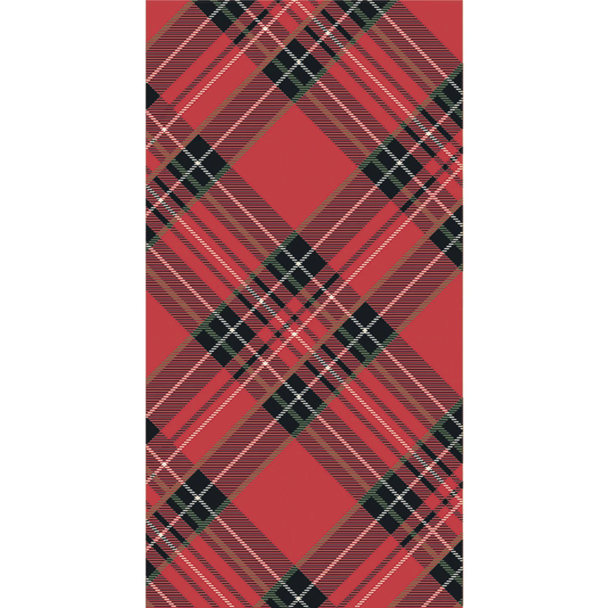 Guest Towel Red Plaid