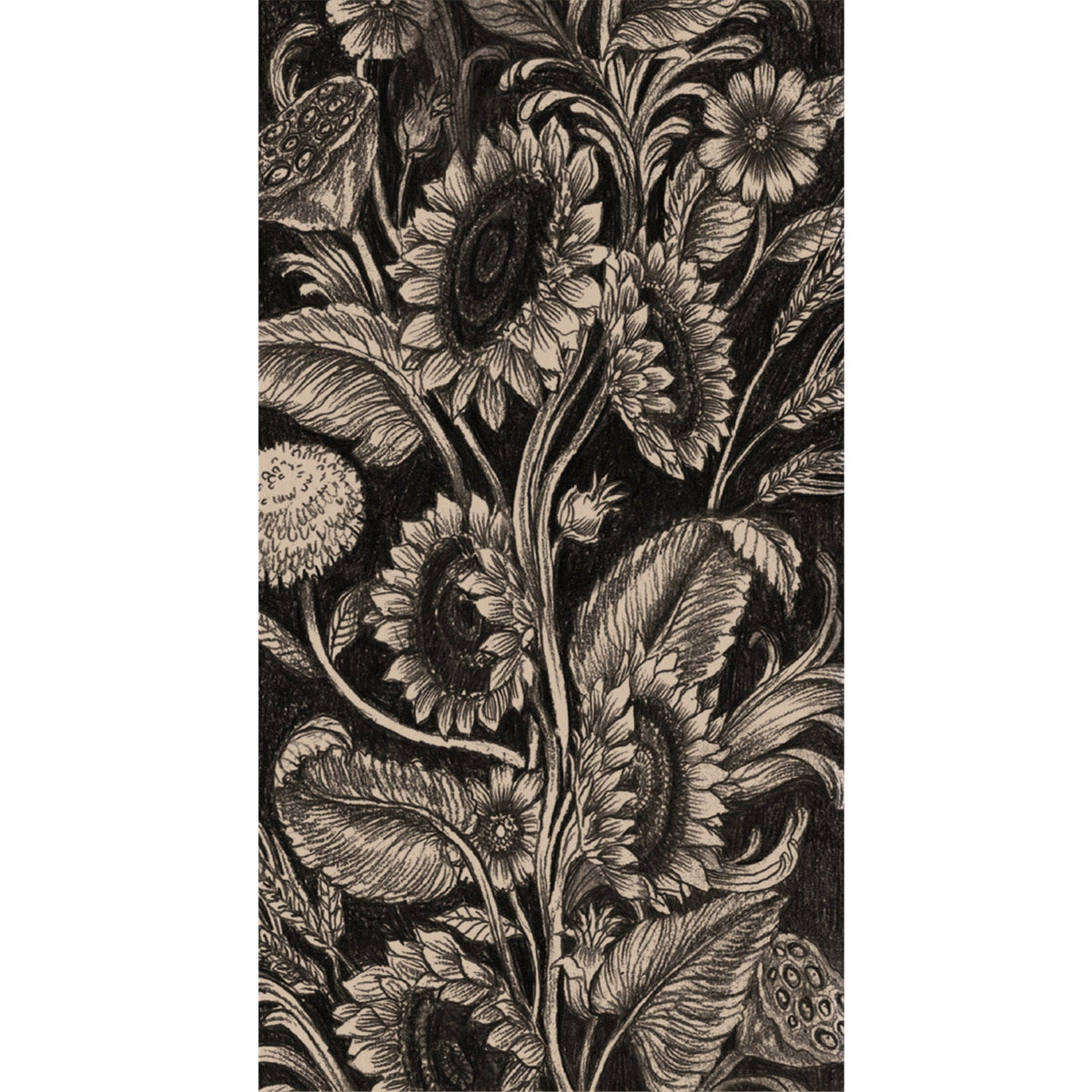 Vintage Sunflower Guest Napkin
