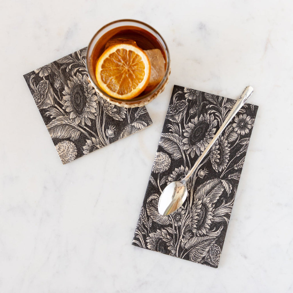 Vintage Sunflower Guest Napkin