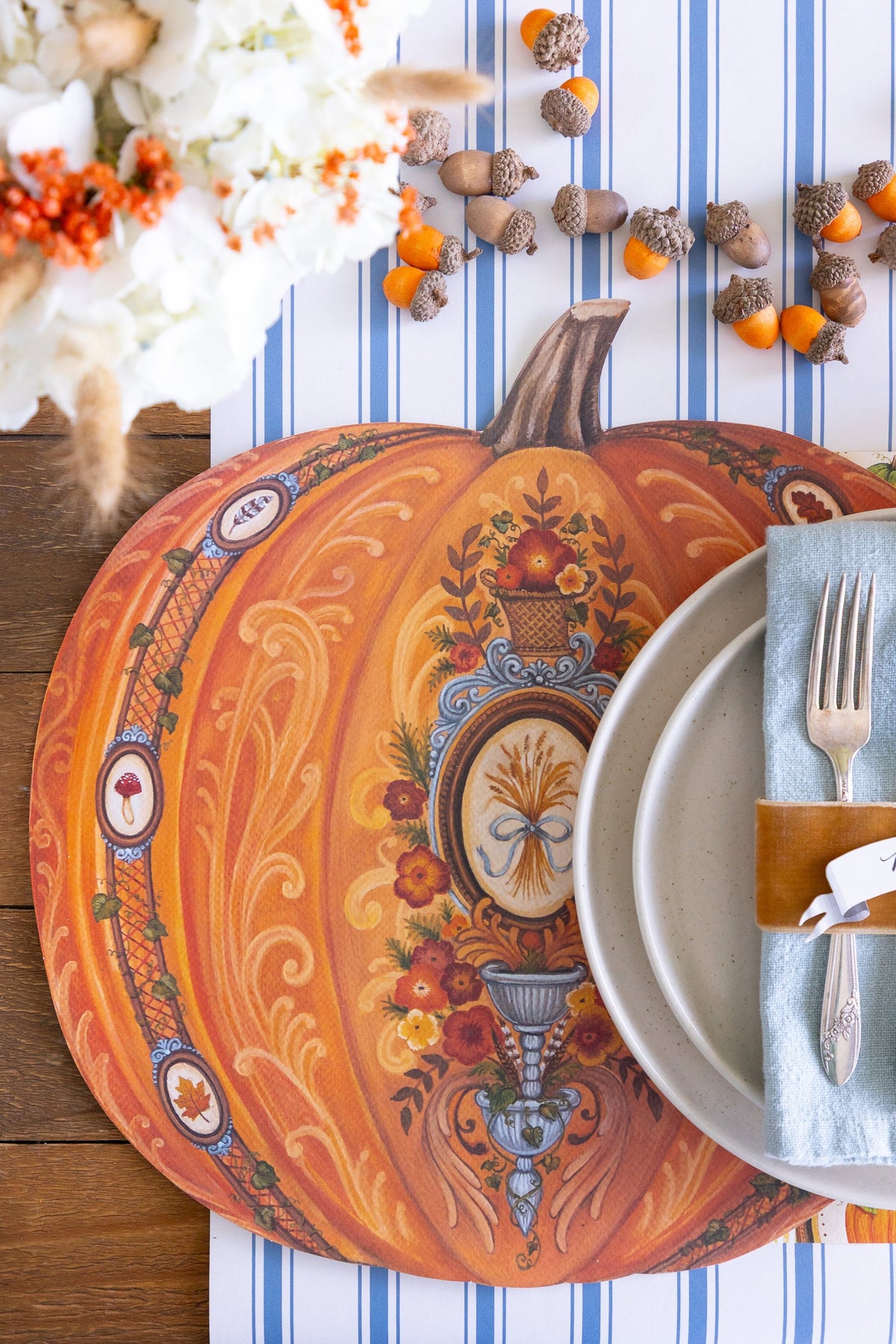 Antique Pumpkin Placemat  - 12 Sheets