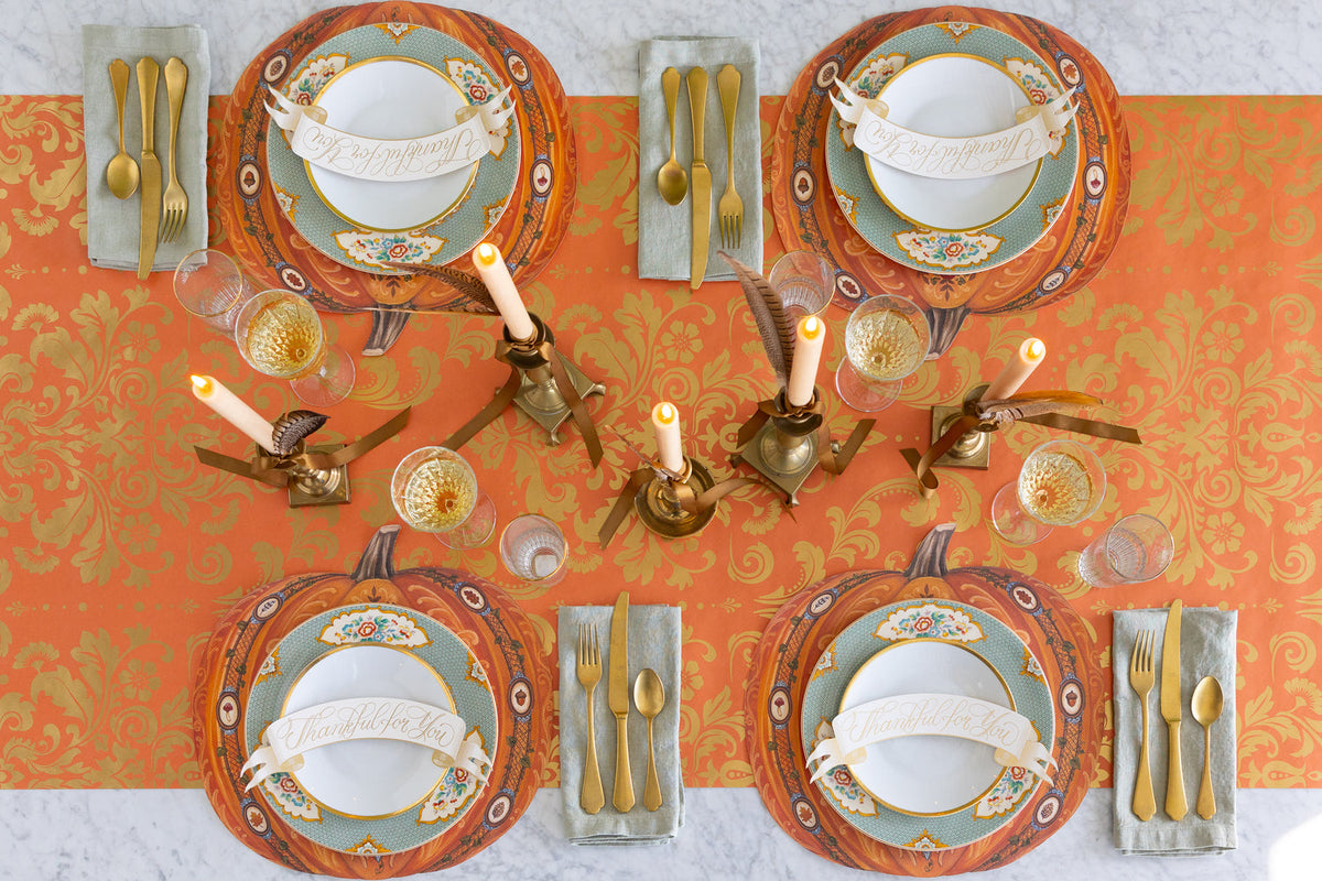 Antique Pumpkin Placemat  - 12 Sheets