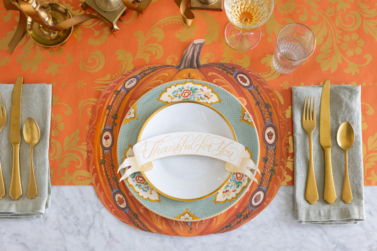 Antique Pumpkin Placemat  - 12 Sheets