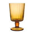 Lando Goblet Amber Pleat