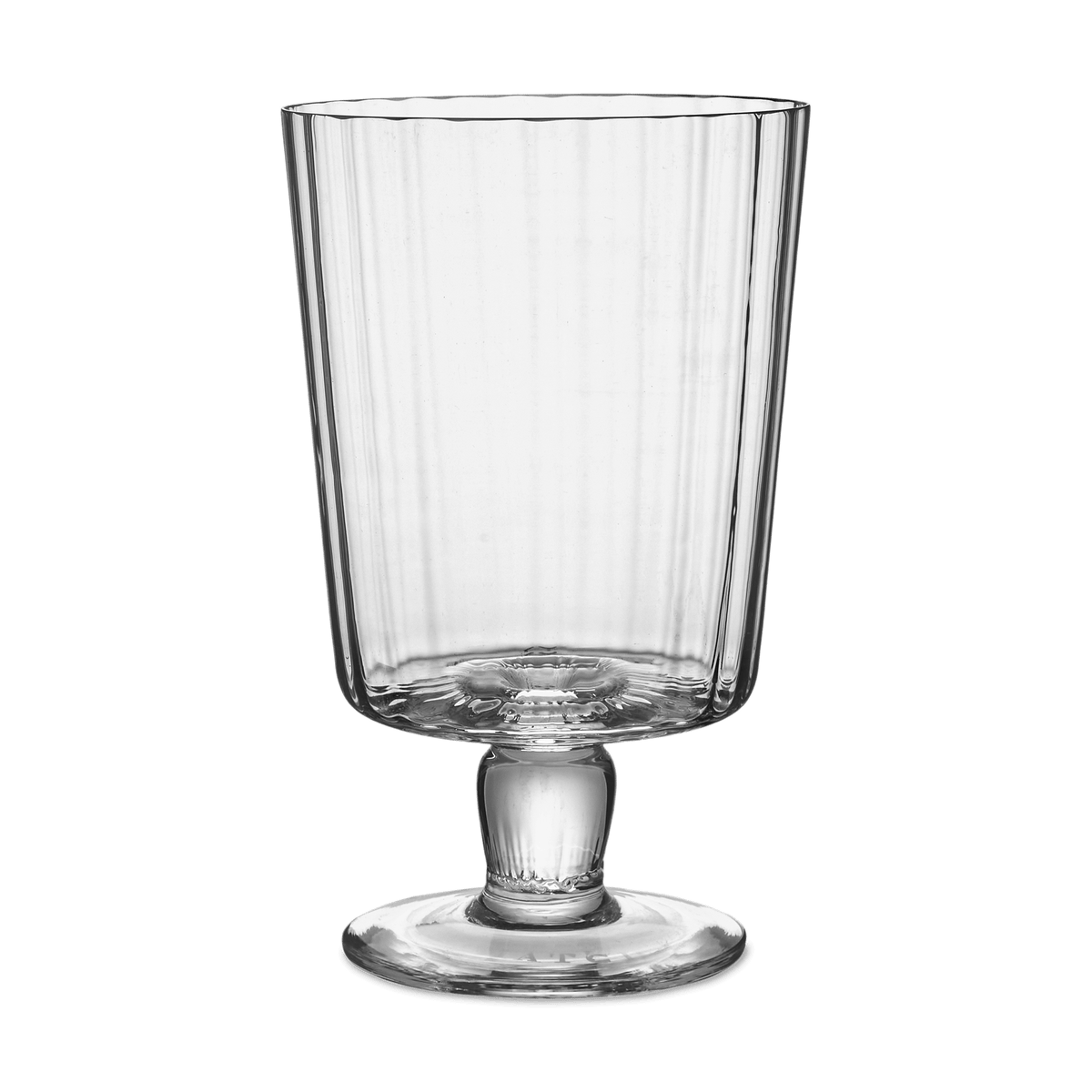 Lando Goblet Clear Pleat