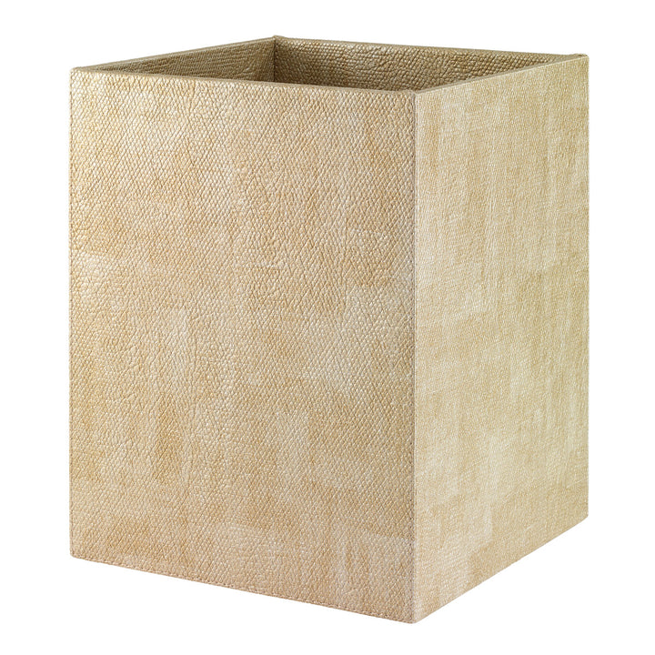 Luster Waste Basket in Gold