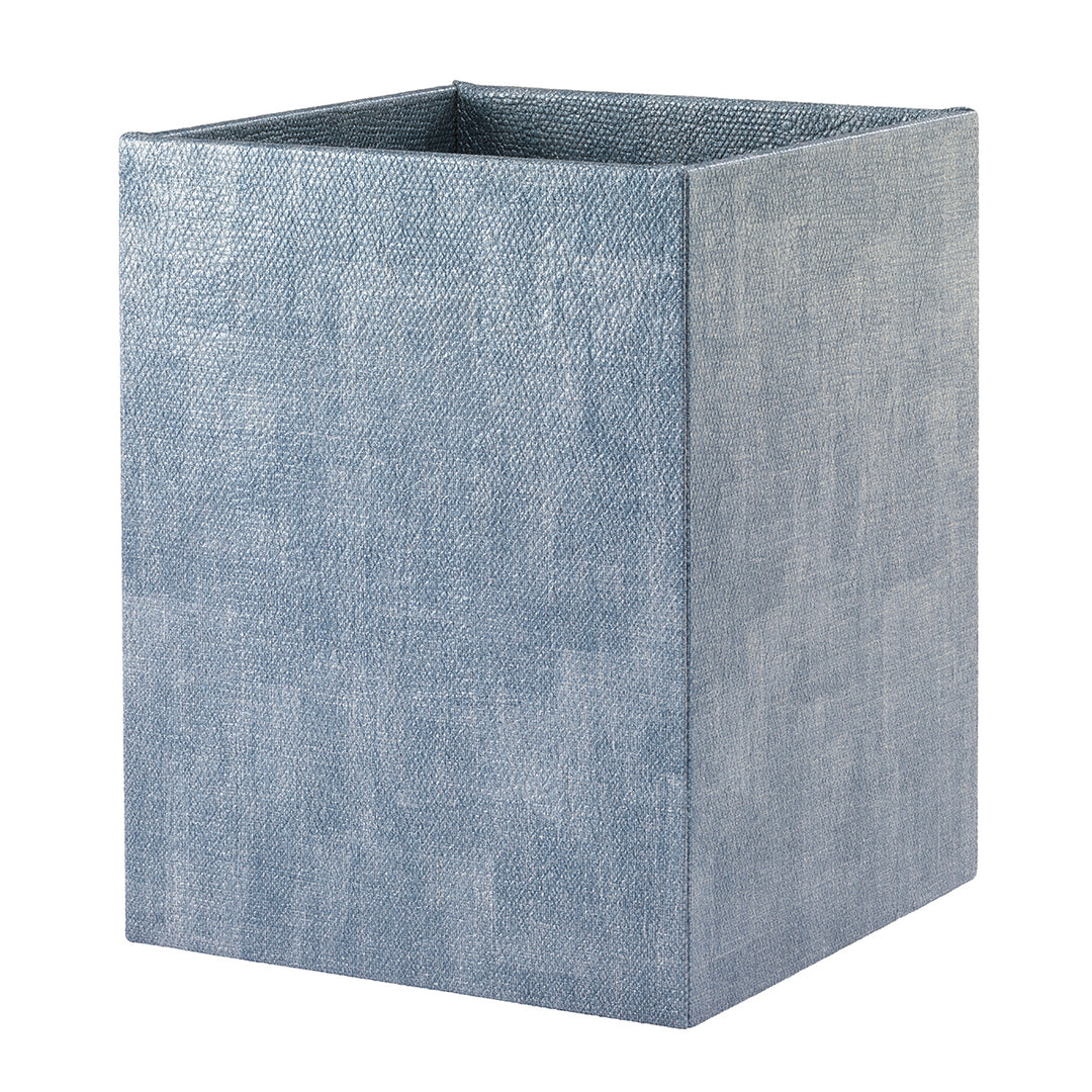 Luster Waste Basket in Ice Blue