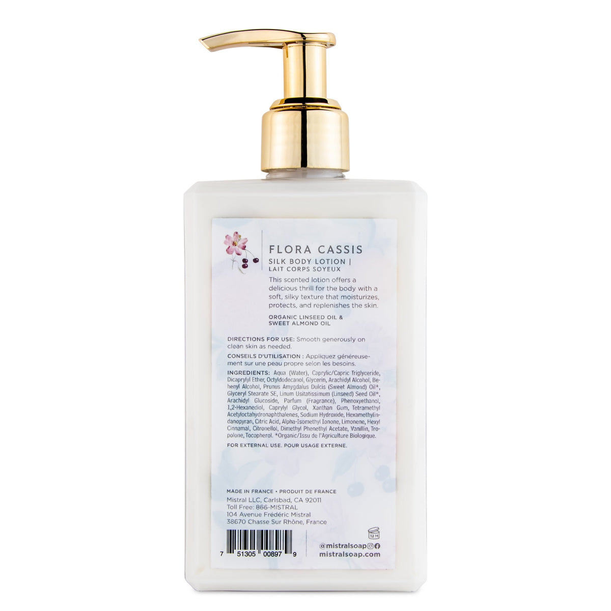 Luxe Silk Body Lotion 8.7 oz Flora Cassis