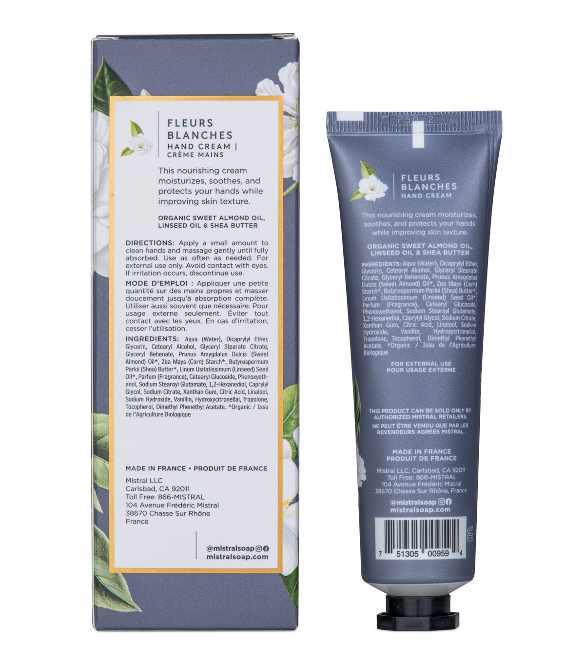 Luxe Hand Cream 2 oz Fleurs Blanches