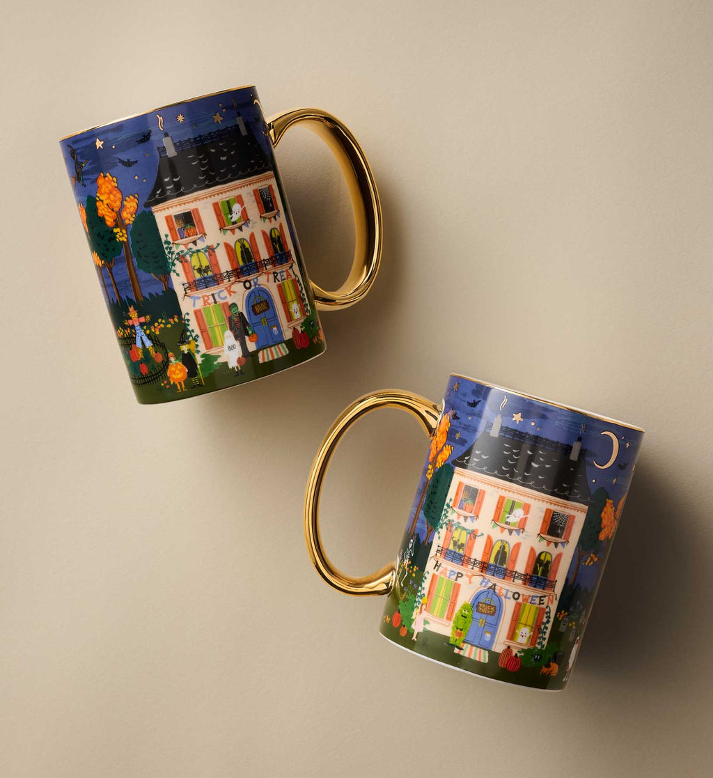 Haunted House Porcelain Mug