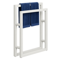 Ramsey Bright White Freestanding Towel Rack