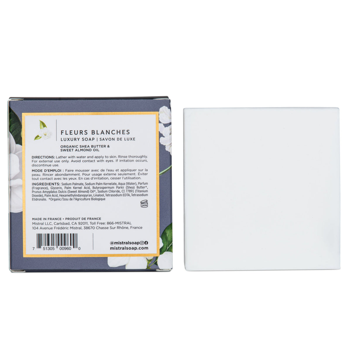 Bar Soap 200g Luxe Fleurs Blanches