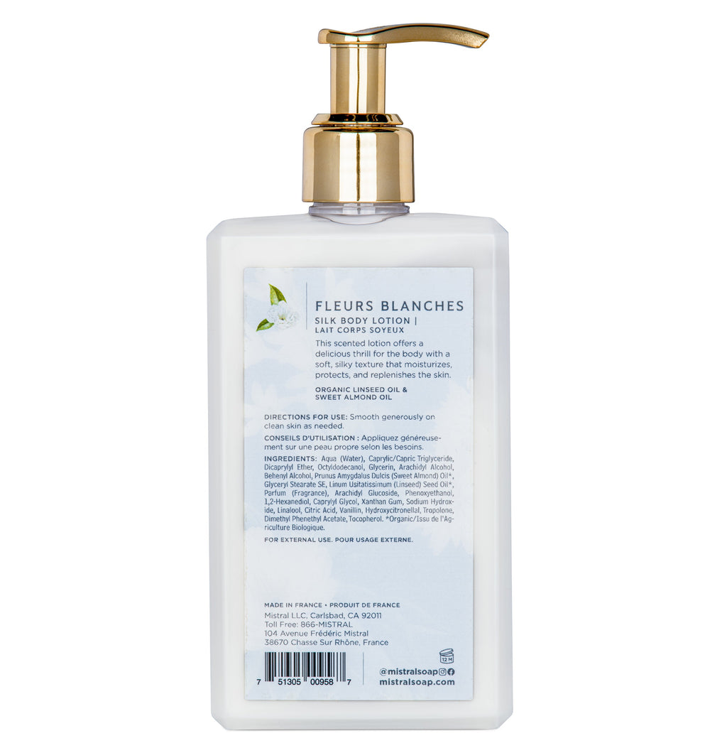 Luxe Silk Body Lotion 8.7 oz Fleurs Blanches