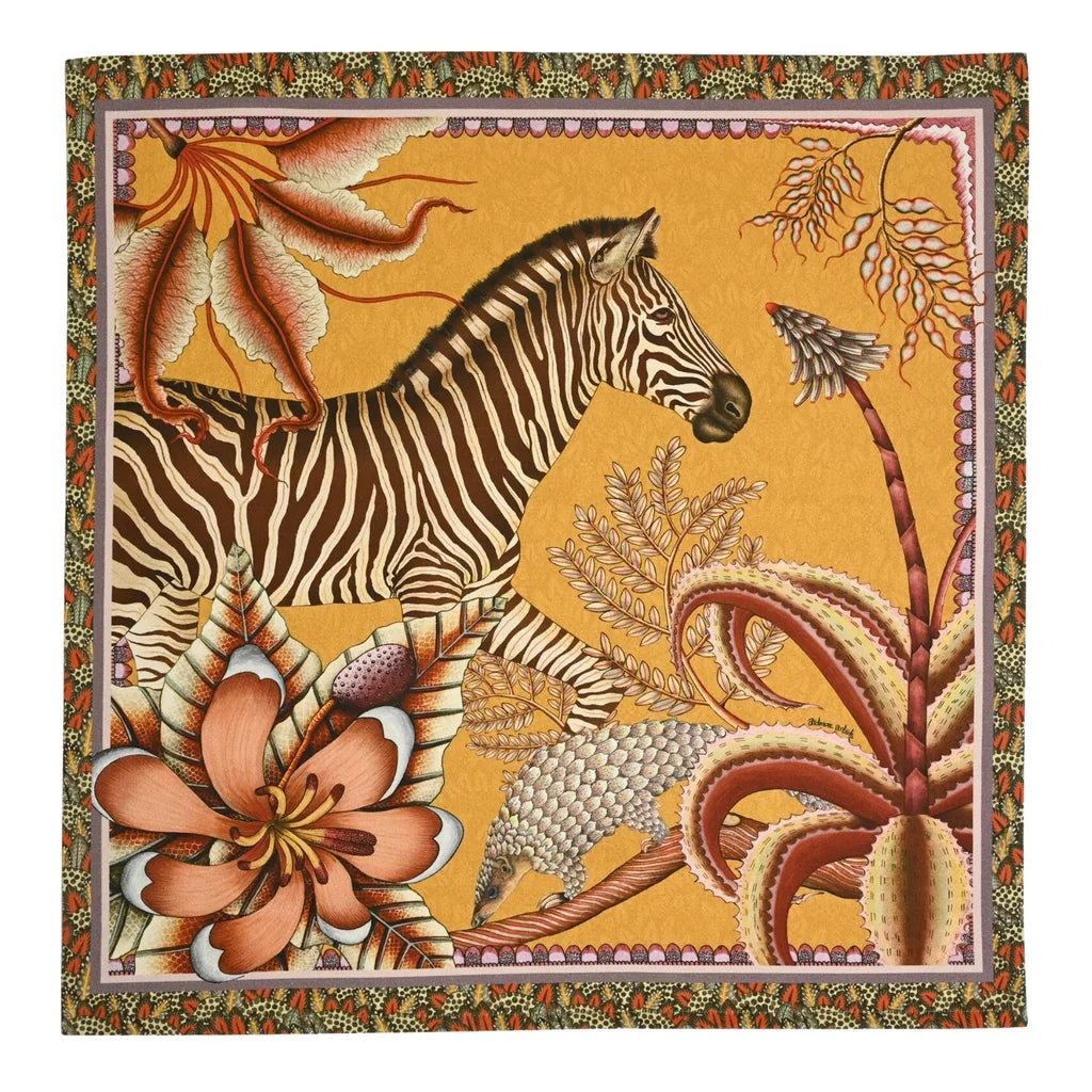 Thanda Stripe Napkin Flame