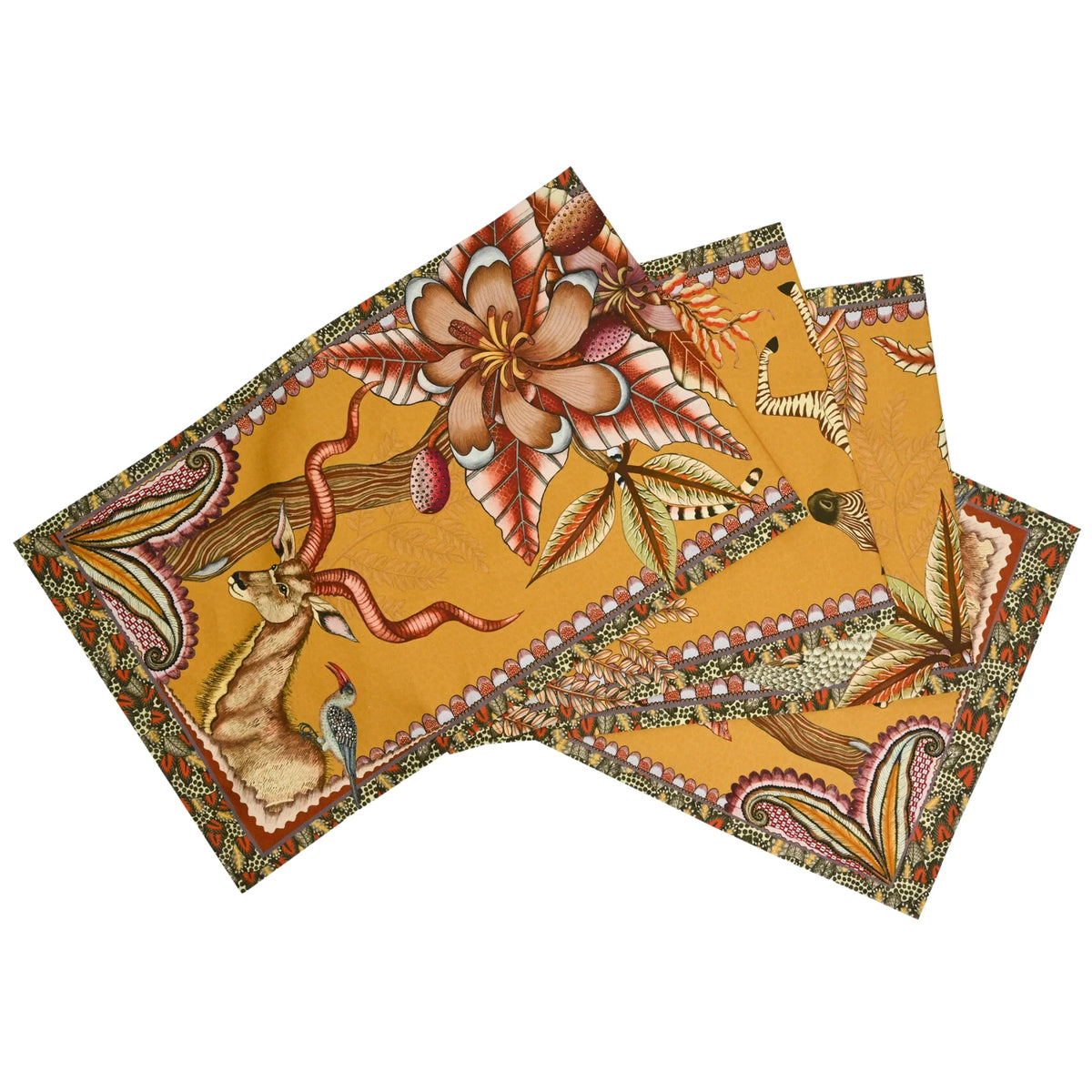 Pangolin Park Table Runner Flame 94" x 16"