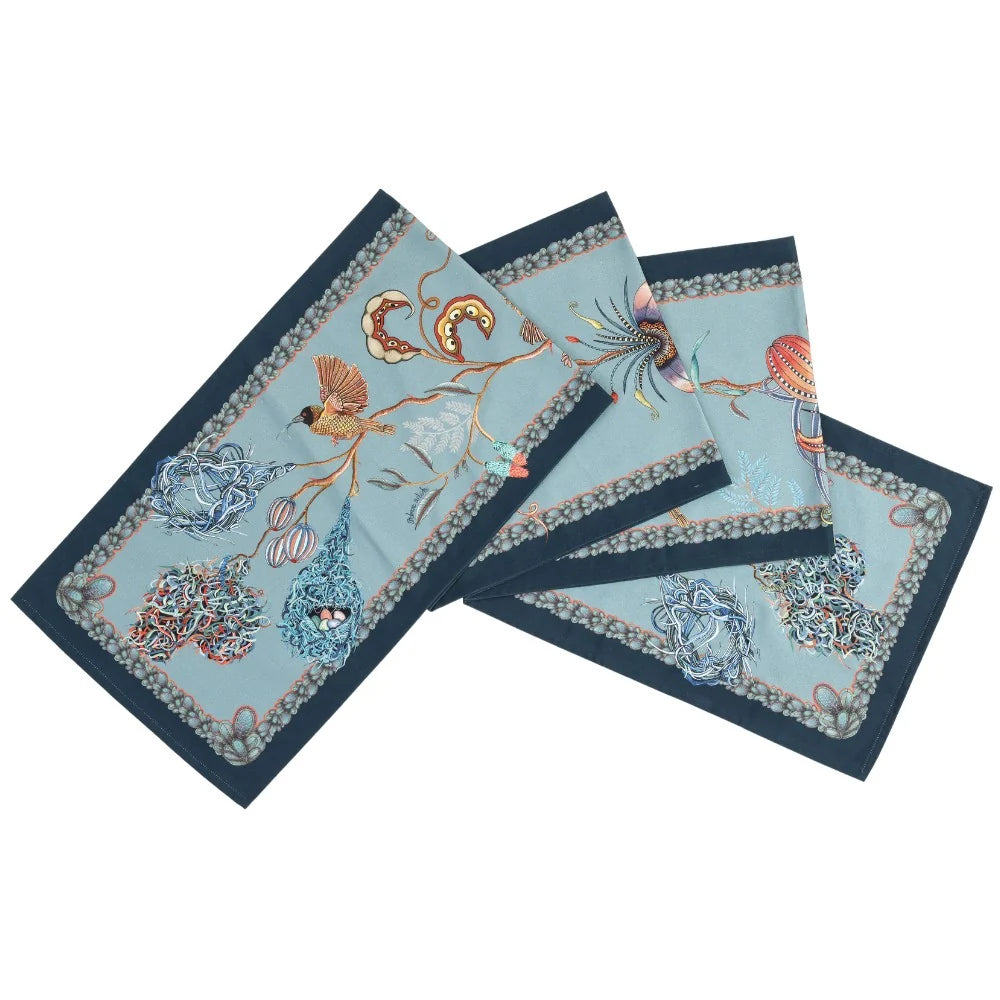 Thanda Nest Table Runner Mist 94" x 16"
