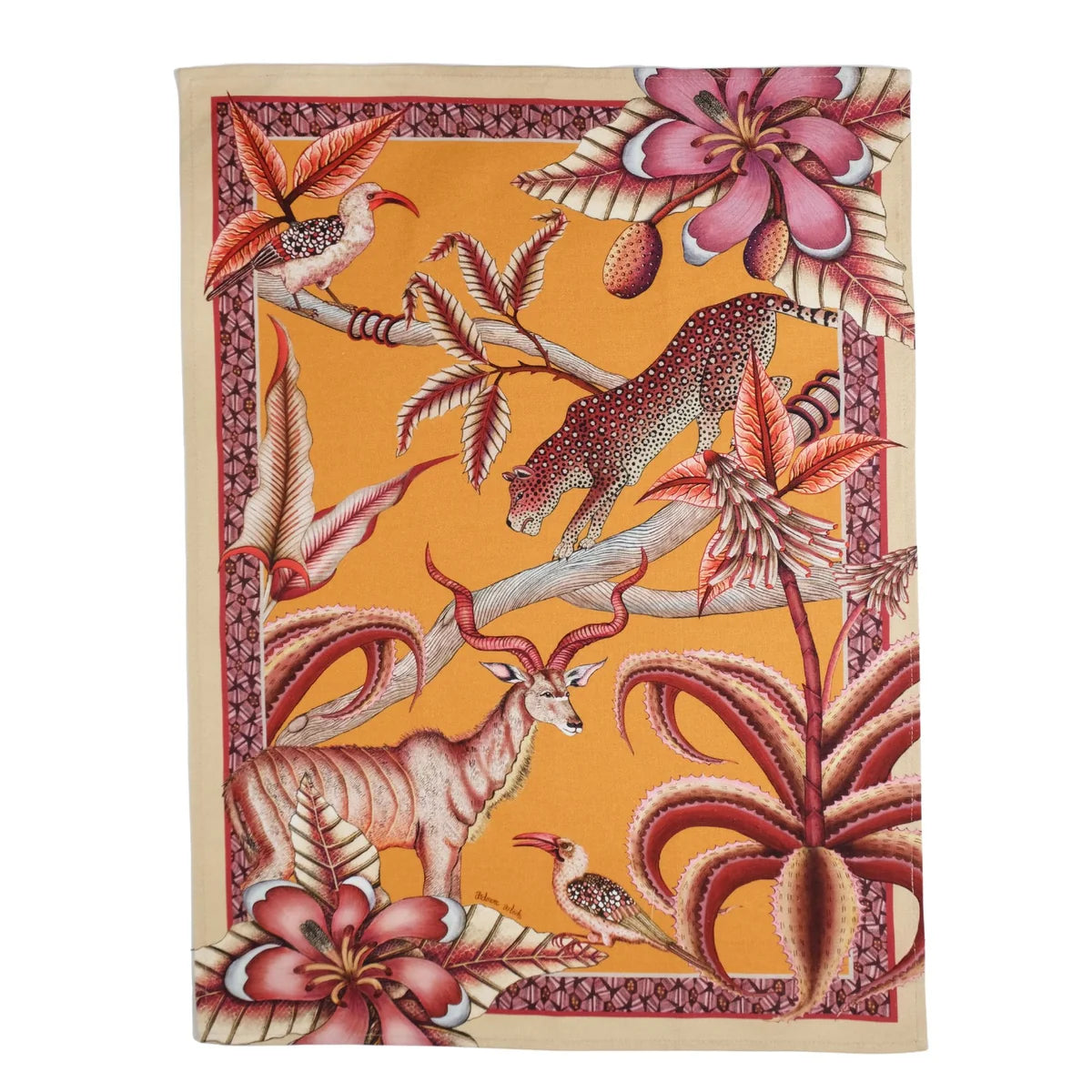 Pangolin Park Tea Towel Flame