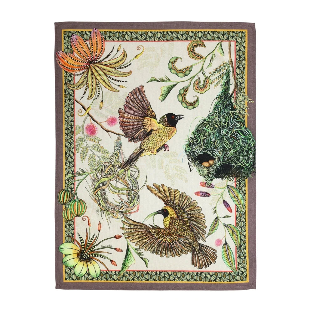 Thanda Nests Tea Towel Stone