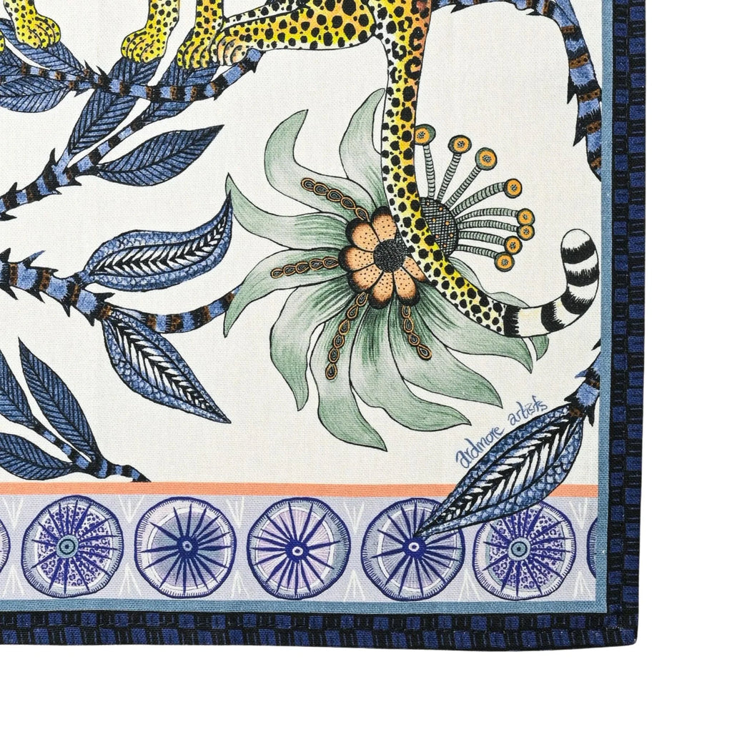 Lovebird Leopards Tea Towel
