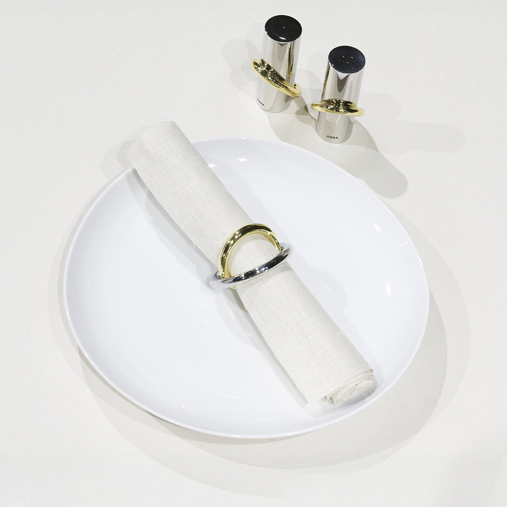 Ring Salt & Pepper Shakers Set of 2