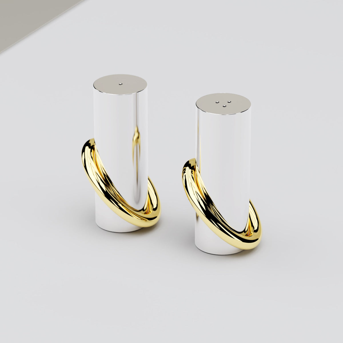 Ring Salt & Pepper Shakers Set of 2