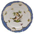 Herend Rothschild Bird Blue Salad Plate Motif 8