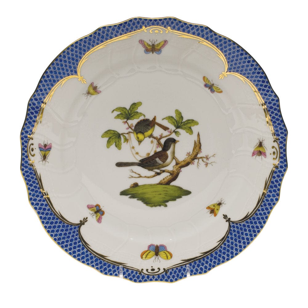 Rothschild Bird Blue Dinner Plate Motif 1