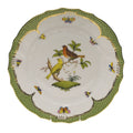 Rothschild Bird Green Dinner Plate Motif 6