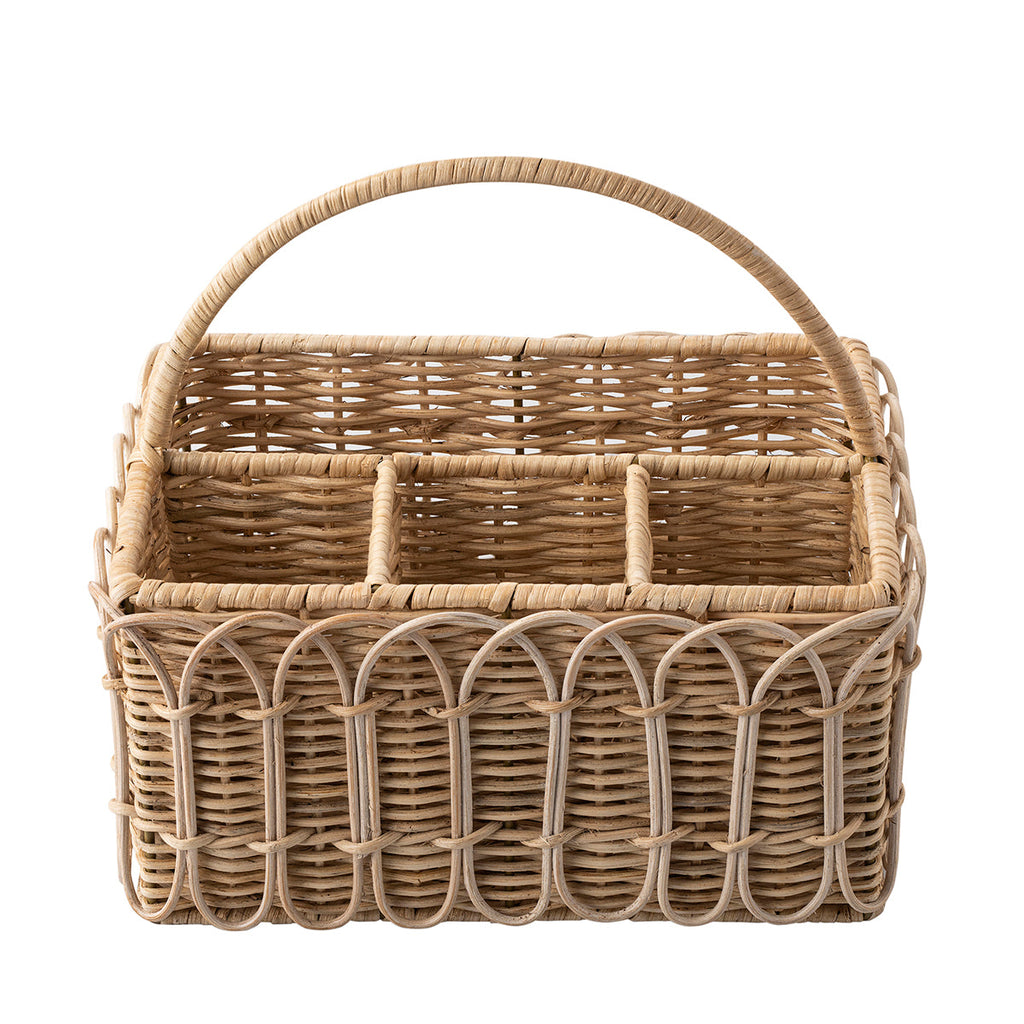 Provence Rattan Silverware Caddy