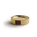 Striations Coasters in Holder Gold Set of 4