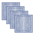Leopard Napkin in Blue & White