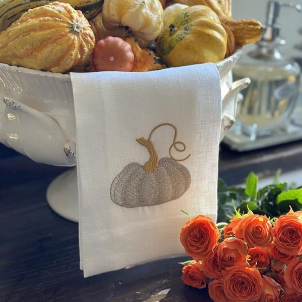 Cinderella Pumpkin Linen Towel