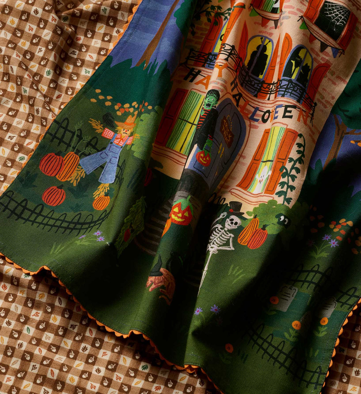 Haunted House Tea Towel