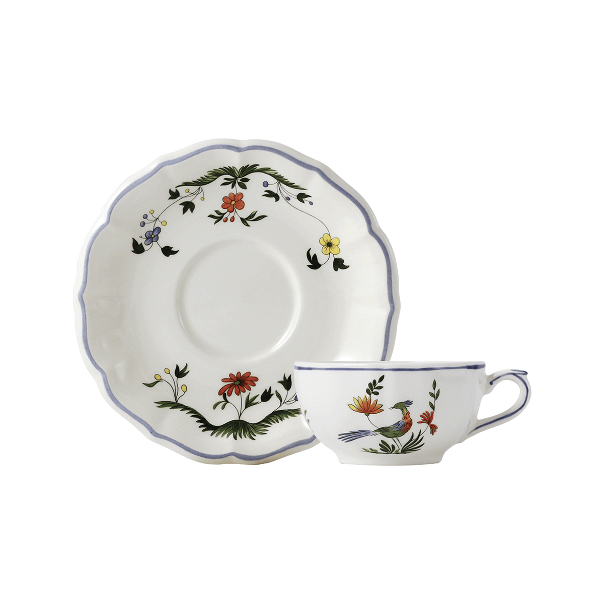Oiseaux de Paradis Tea Cup & Saucer Set