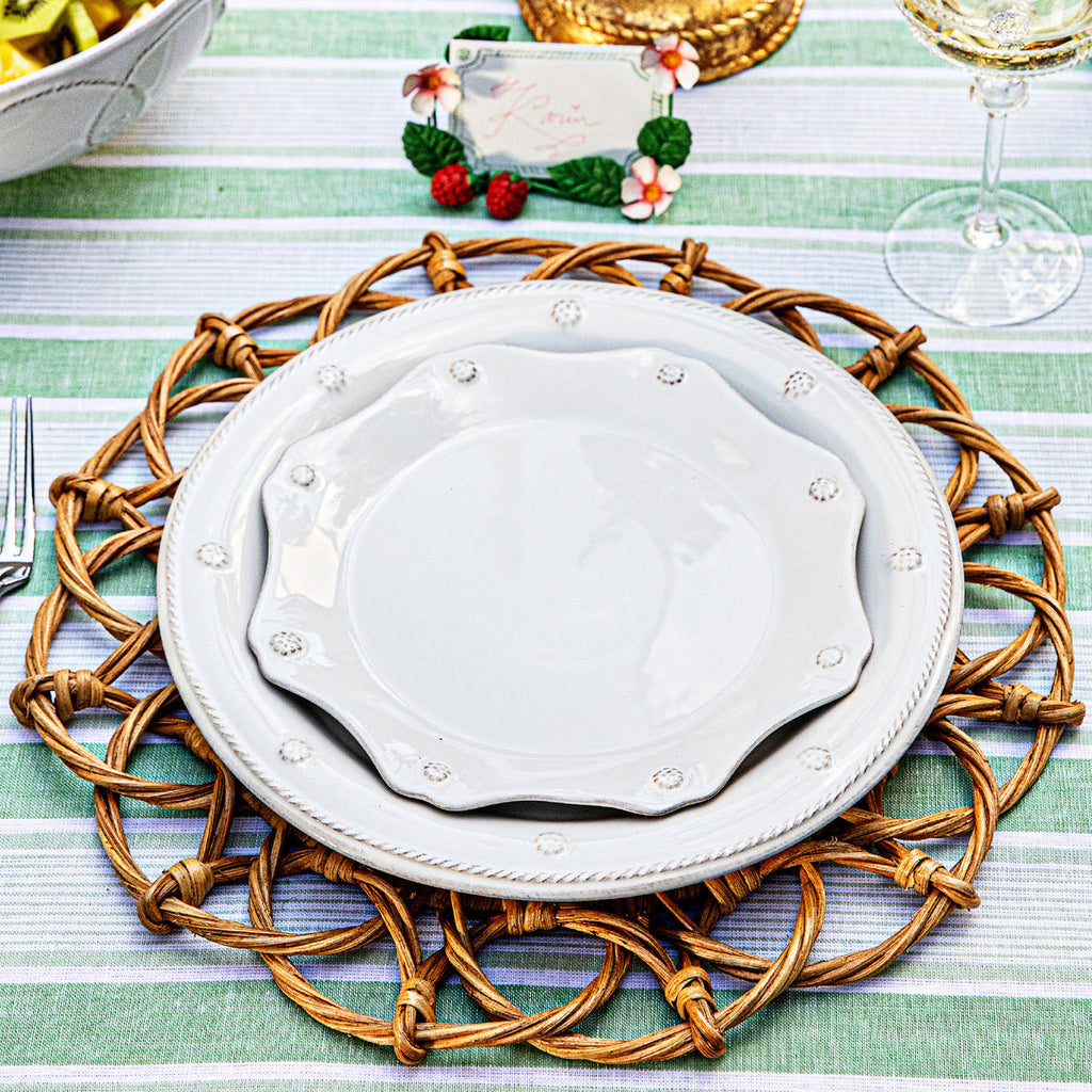Berry & Thread Dinner Plate - Whitewash