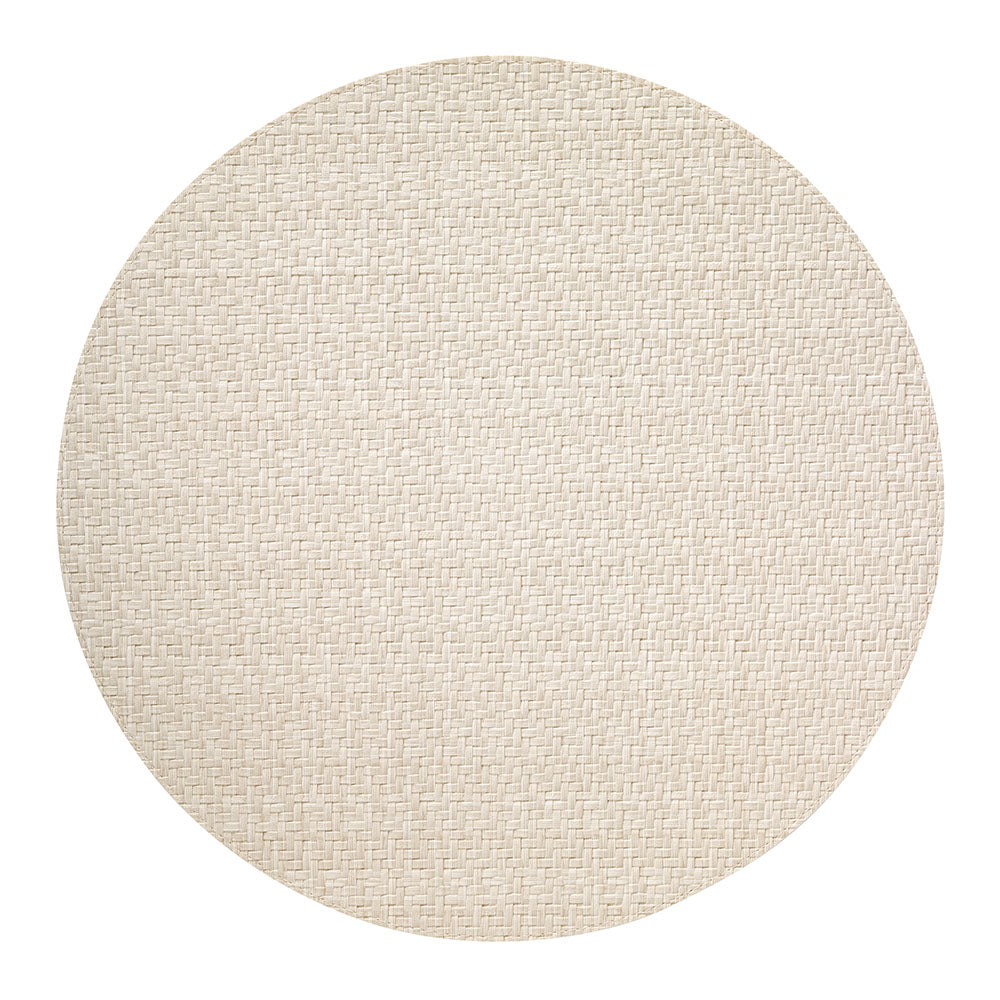 Wicker Cream 15" Round Placemat