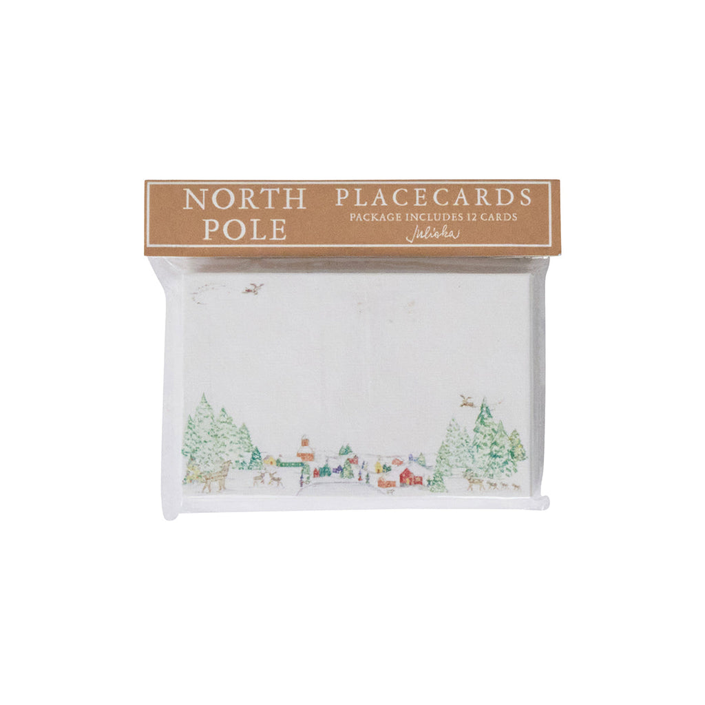North Pole Place Card Set of 12