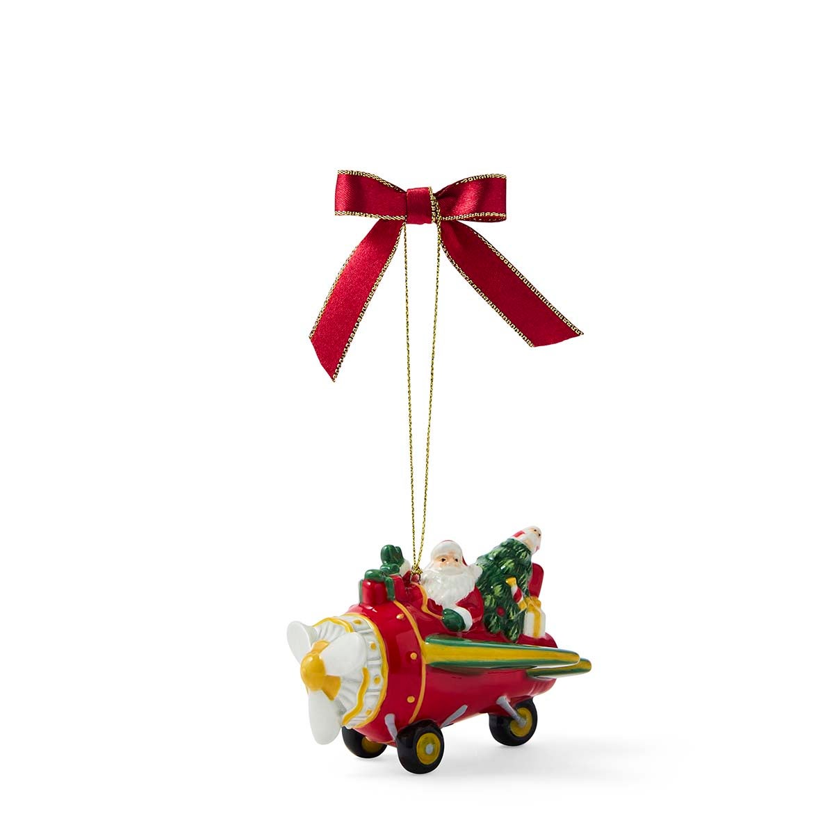Spode Christmas Bring Tree Home Airplane Ornament