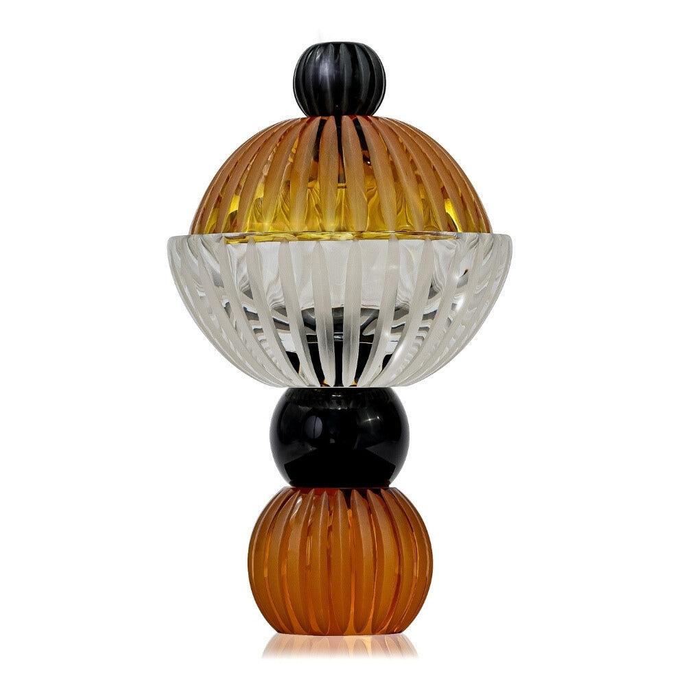 Ambrosiá Amber Handmade Crystal Bowl