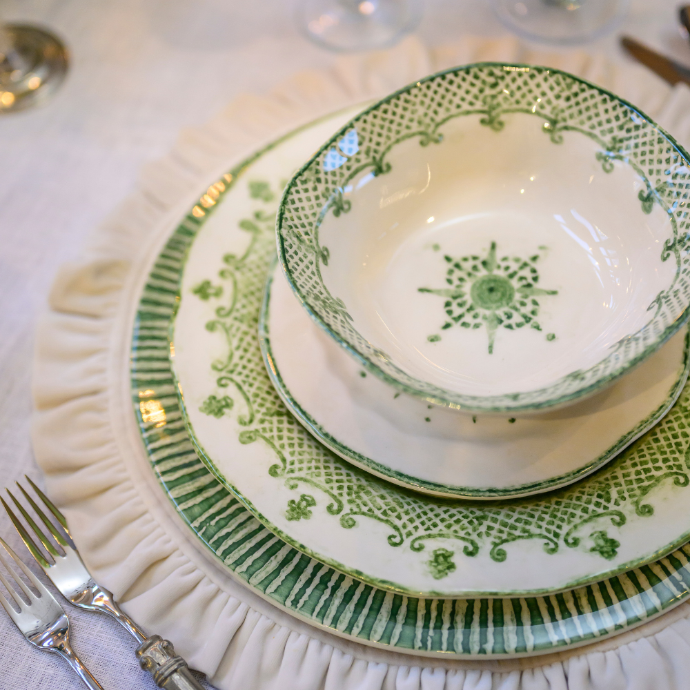 Burano Green Cereal Bowl