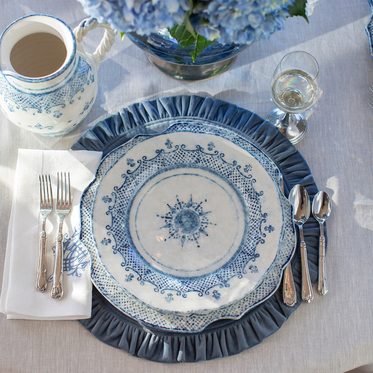 Burano Blue Dinner Plate