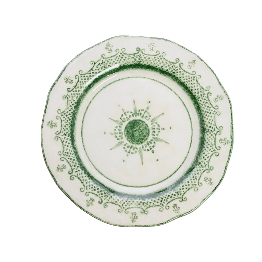 Burano Green Dinner Plate