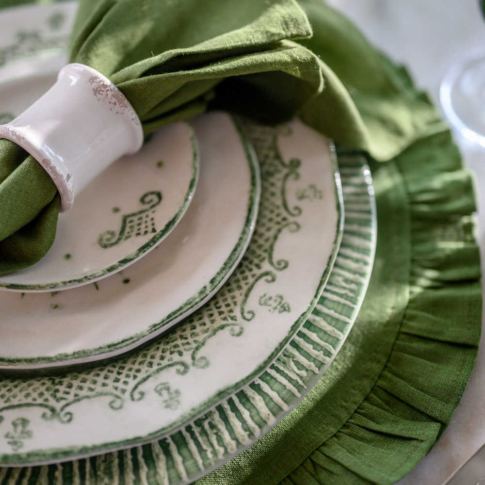 Burano Green Bread / Canapé Plate