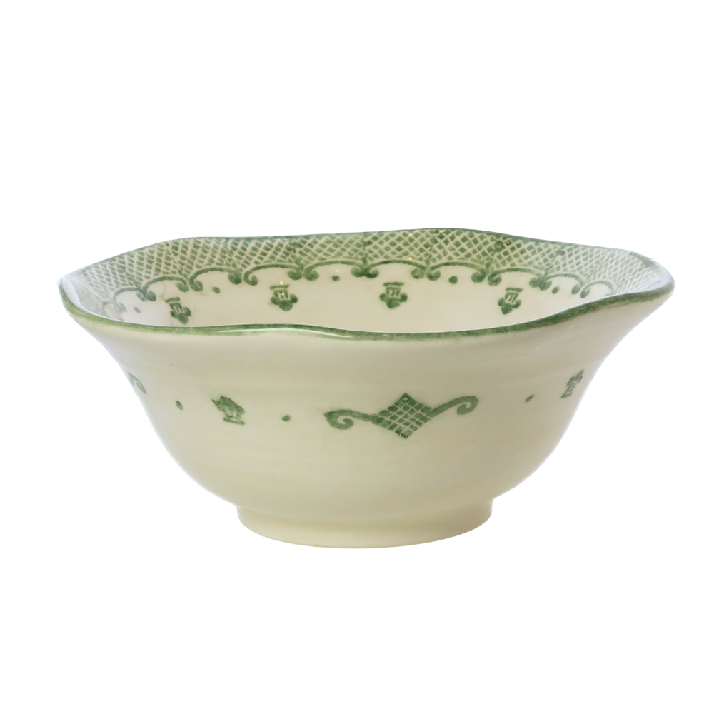 Burano Green Large Serving Bowl