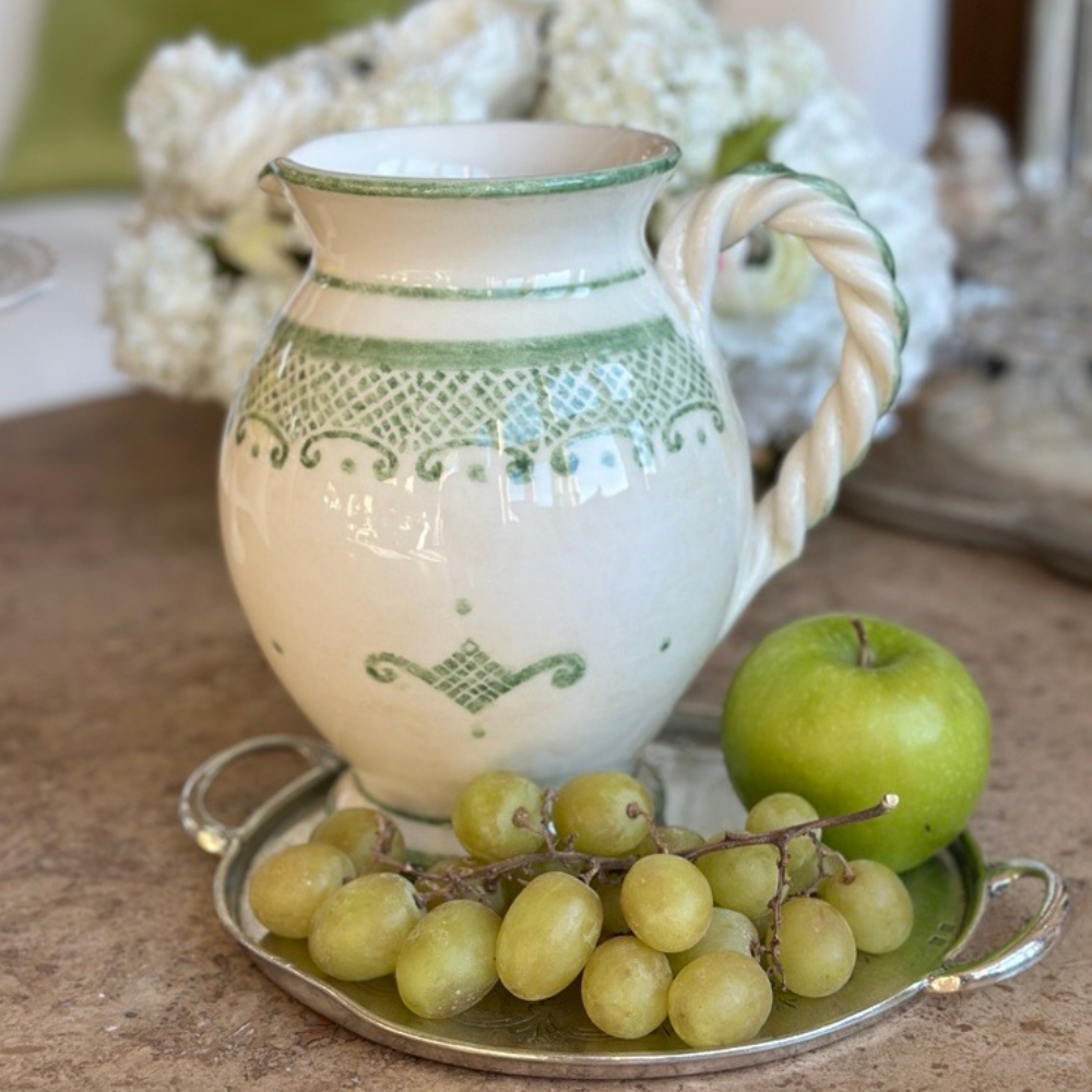 Burano Green Small Pitcher