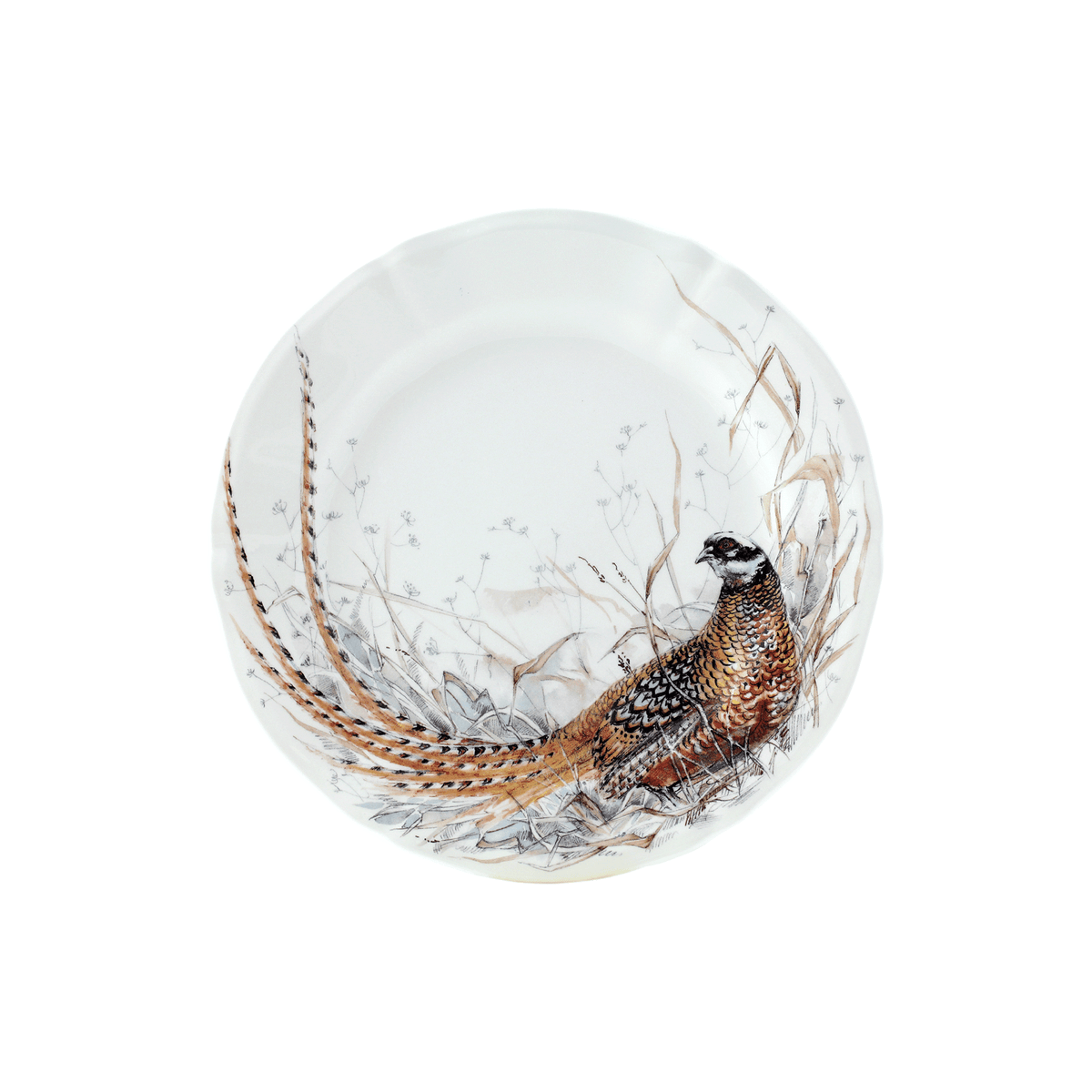 Set of 4 Dessert Plates Game - Sologne