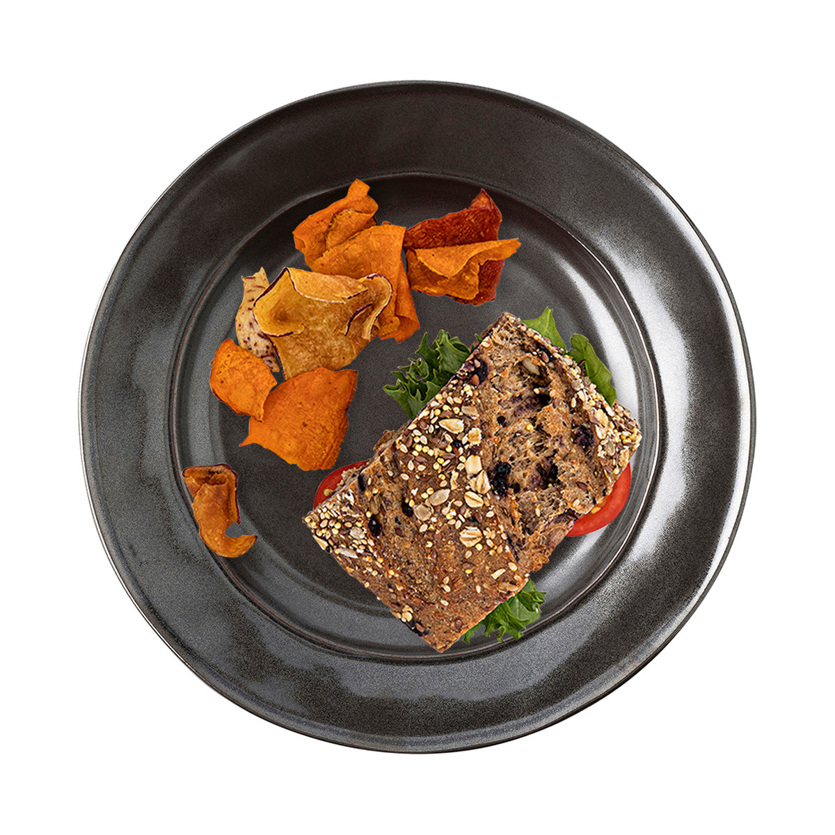 Pewter Stoneware Dessert / Salad Plate