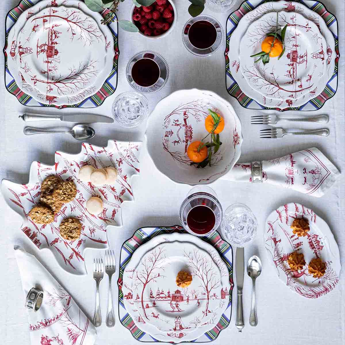 Country Estate Winter Frolic 15" Tree Platter