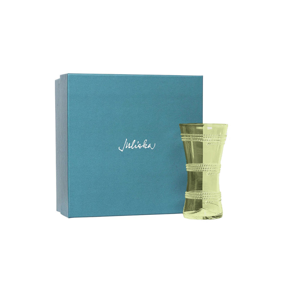 Ella 9" Corset Vase Green
