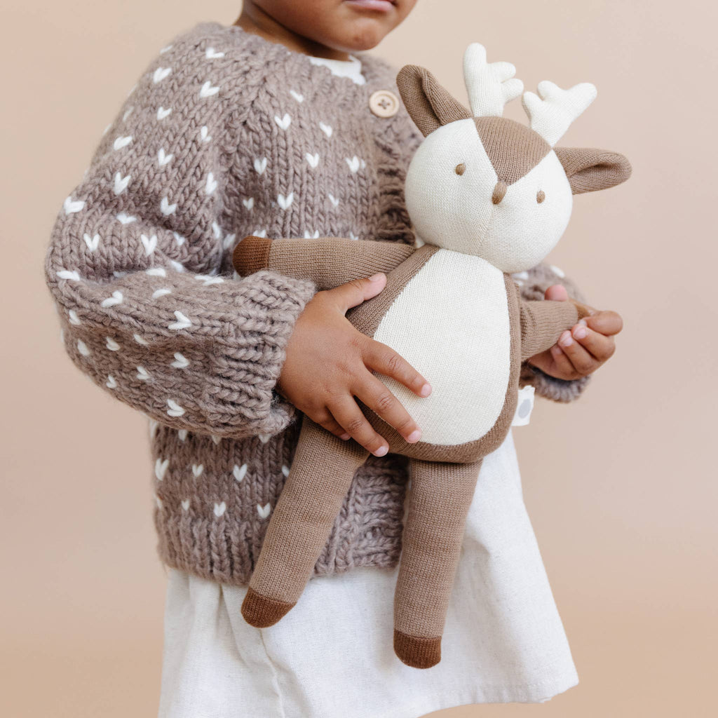 Plush Deer Toy Fall Woodland Stuffed Anima