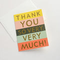 Color Block Thank You Card